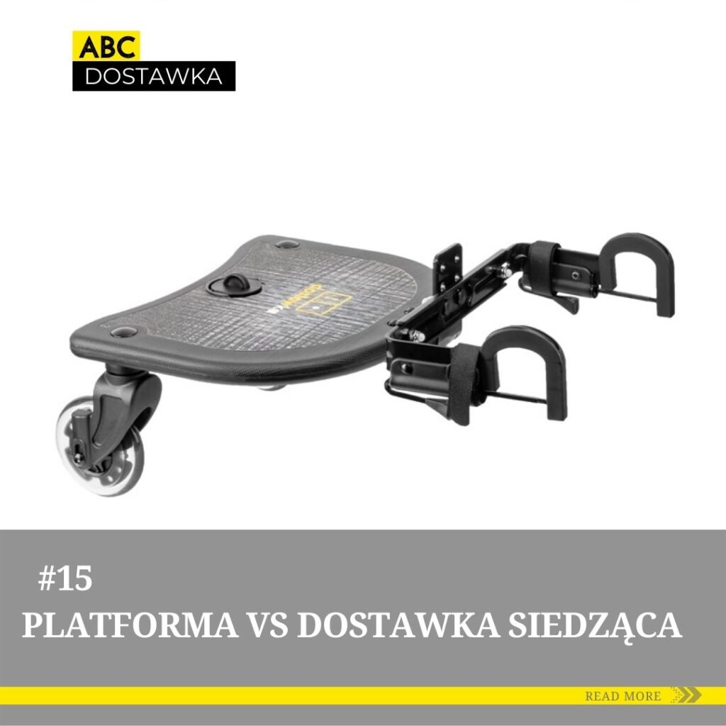 Platforma do wózka dziecięcego ze świecącymi kołami LED