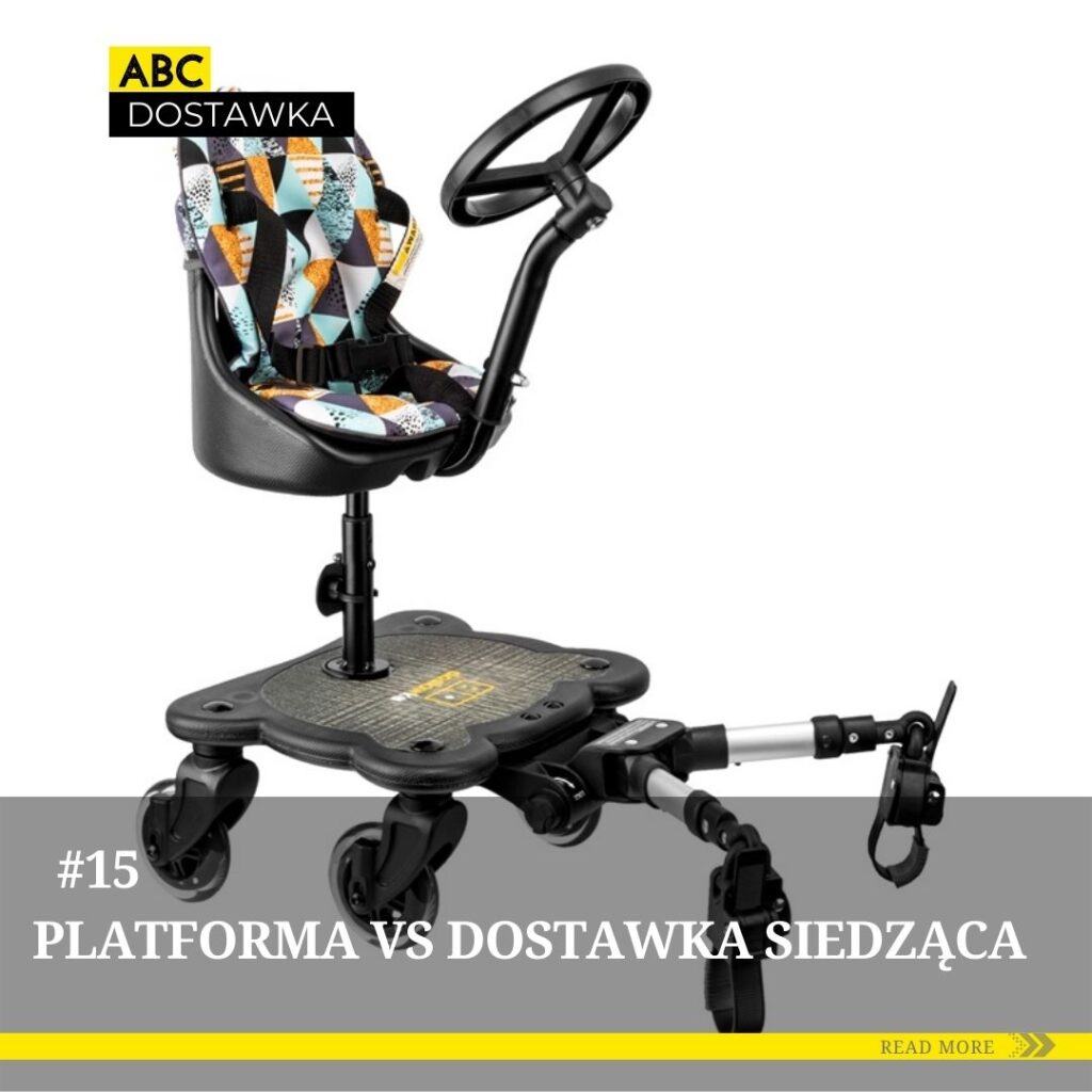 Dostawka siedząca do wózka z pasami bezpieczeństwa